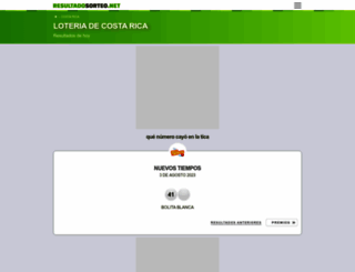 costarica.resultadosorteo.net screenshot