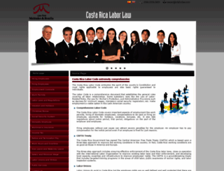 costaricalaborlaw.com screenshot