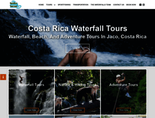costaricawaterfalltours.com screenshot