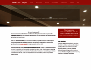 costlesscarpetspokane.com screenshot