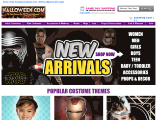 costumes.halloween.com screenshot