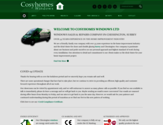 cosyhomeswindows.com screenshot
