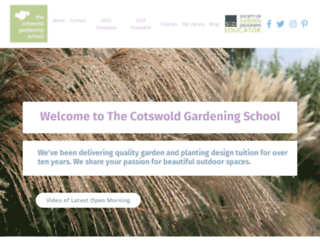 cotswoldgardeningschool.co.uk screenshot