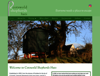 cotswoldshepherdshuts.co.uk screenshot