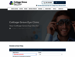 cottagegroveeyecareclinic.com screenshot