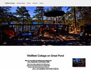 cottageongreatpond.com screenshot