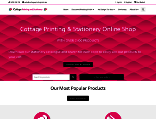 cottageprinting.com.au screenshot