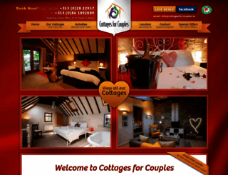 cottagesforcouples.ie screenshot