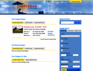 cottagesontheweb.com screenshot