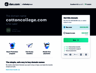 cottoncollege.com screenshot