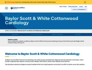 cottonwoodcardiology.com screenshot