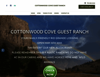 cottonwoodcove.com screenshot