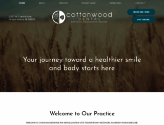 cottonwooddentalne.com screenshot