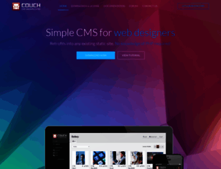 couchcms.com screenshot