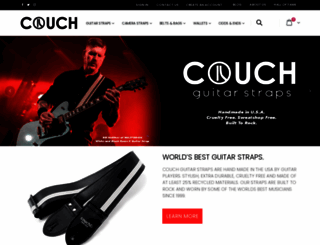 couchguitarstraps.com screenshot