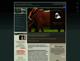 cougarmtnvet.com screenshot
