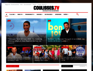 coulisses-tv.fr screenshot