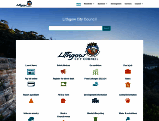 council.lithgow.com screenshot