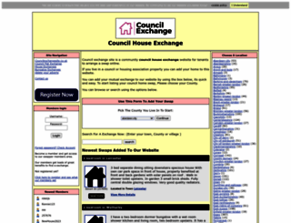 councilexchangesite.co.uk screenshot