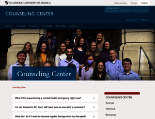 counseling.cua.edu screenshot