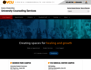 counseling.vcu.edu screenshot