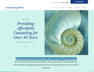 counselingwest.com screenshot