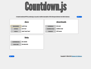 countdownjs.org screenshot