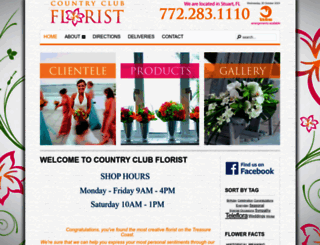 countryclubflorists.com screenshot