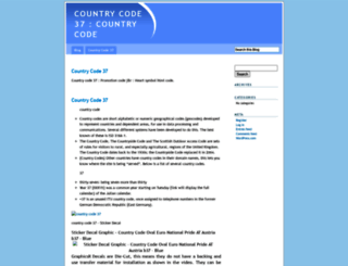countrycode37eht.wordpress.com screenshot