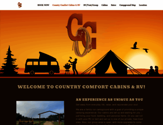 countrycomfortcabins.com screenshot