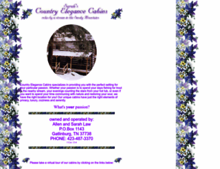 countryelegancecabins.com screenshot