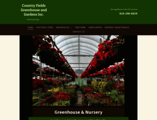 countryfieldsgreenhouseandgardens.com screenshot
