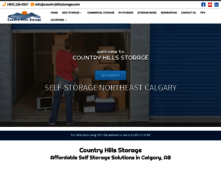 countryhillsstorage.com screenshot