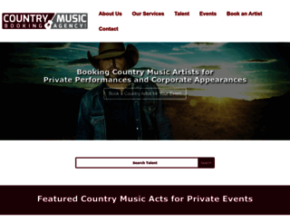 countrymusicbookingagency.com screenshot