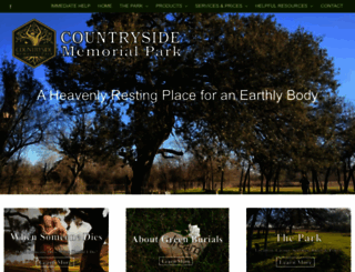 countrysidememorialpark.com screenshot