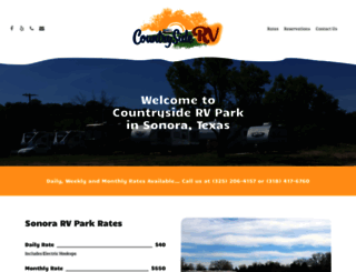 countrysidervparksonora.com screenshot