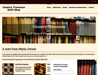 countrytreasuresquiltshop.com screenshot