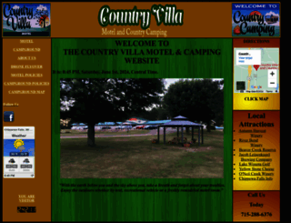 countryvillamotelandcamping.com screenshot