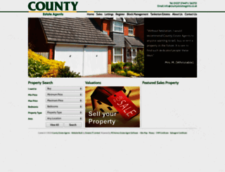 countyestateagents.co.uk screenshot
