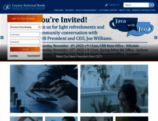 countynationalbank.com screenshot