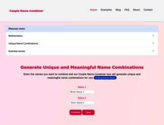 couplename.com screenshot