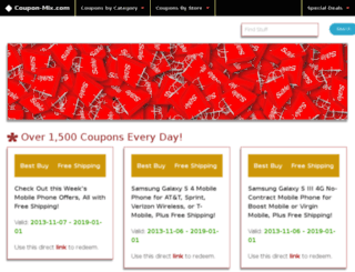 coupon-mix.com screenshot