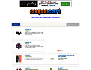 couponcart.com screenshot