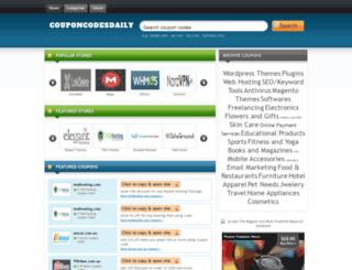 couponcodesdaily.com screenshot