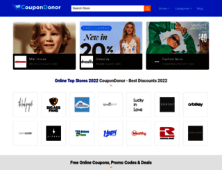 coupondonor.com screenshot