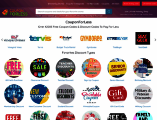 couponforless.com screenshot