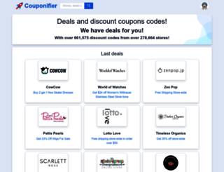 couponifier.com screenshot