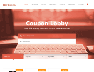 couponlobby.com screenshot