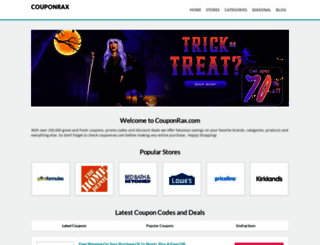 couponrax.com screenshot
