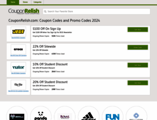 couponrelish.com screenshot
